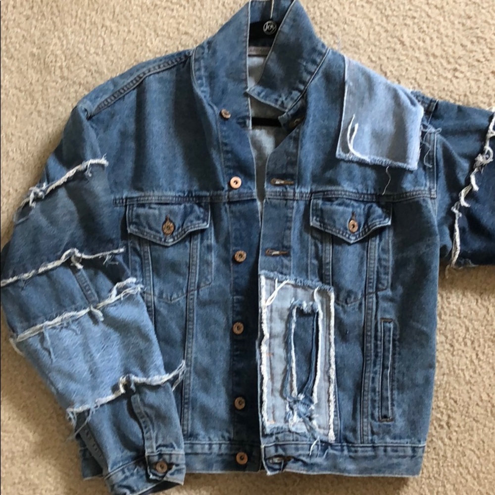 Carmar patch denim jacket